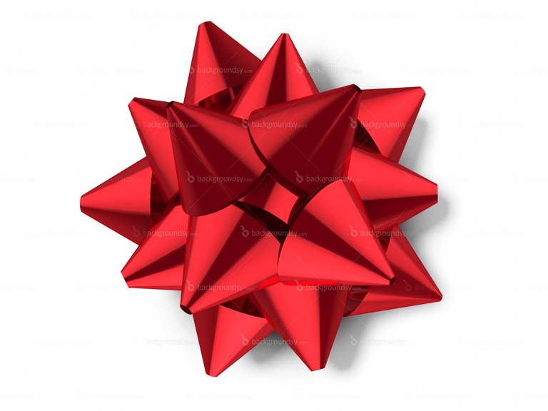 Red gift bow (PNG)